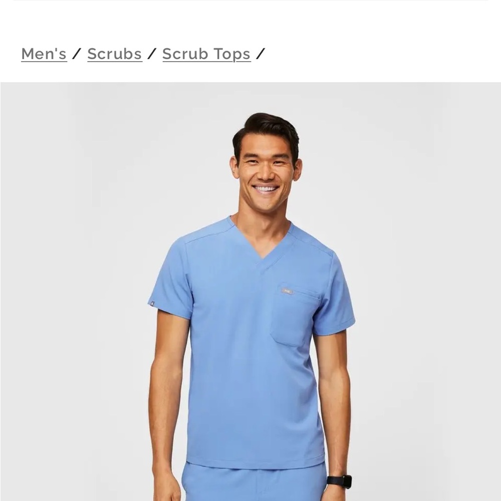 Figs Men's Blue Scrub Set